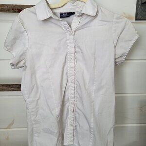 IZOD Girls Button-Up Shirt Size 14/16